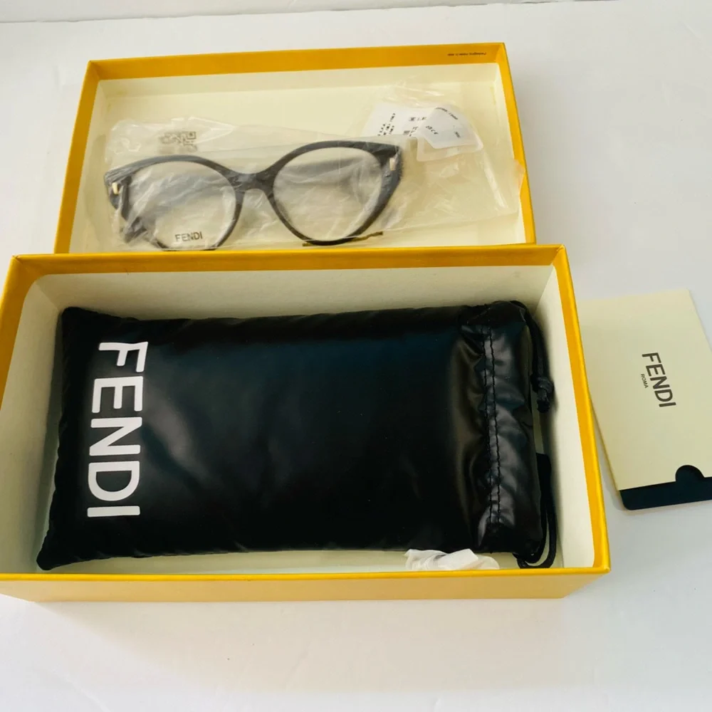 New FENDI Demo Cat Eye Ladies Eyeglasses